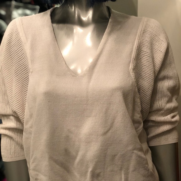 Armani Exchange quarter sleeve sweater top - Picture 6 of 8